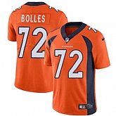 Nike Denver Broncos #72 Garett Bolles Orange Team Color NFL Vapor Untouchable Limited Jersey,baseball caps,new era cap wholesale,wholesale hats